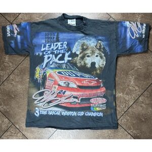 Vintage 1998 NASCAR Jeff Gordon Leader of the Pack AOP Racing T-Shirt XL